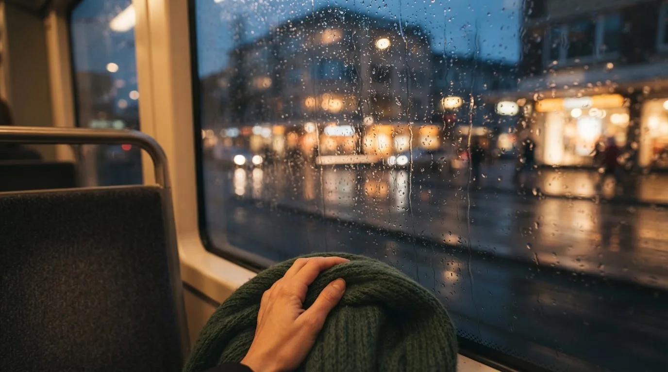 Sadepisaroita raitiovaunun ikkunassa, takana hämärtyvä katu ja kädessä pehmeä villahuivi — kuinka valita luotettava nettikasino